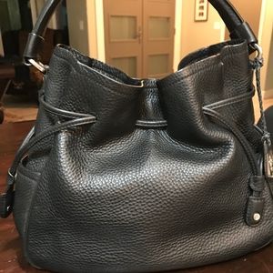 BLACK LEATHER COLE HAAN HO-BAG